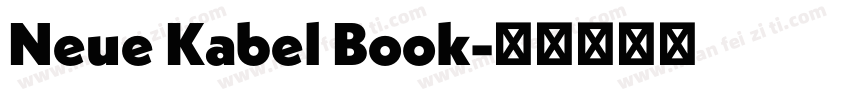 Neue Kabel Book字体转换